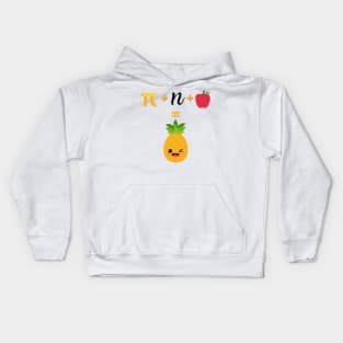 Funny Pi Day Pineapple Kids Hoodie